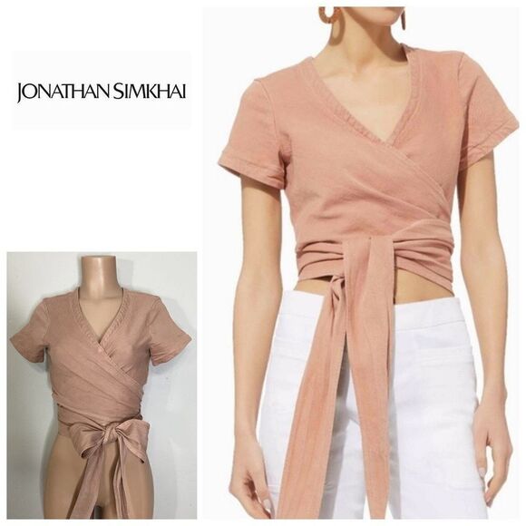 New. Johnathan Simkhai nude crop top. Small. Retails $328 - Picture 1 of 8